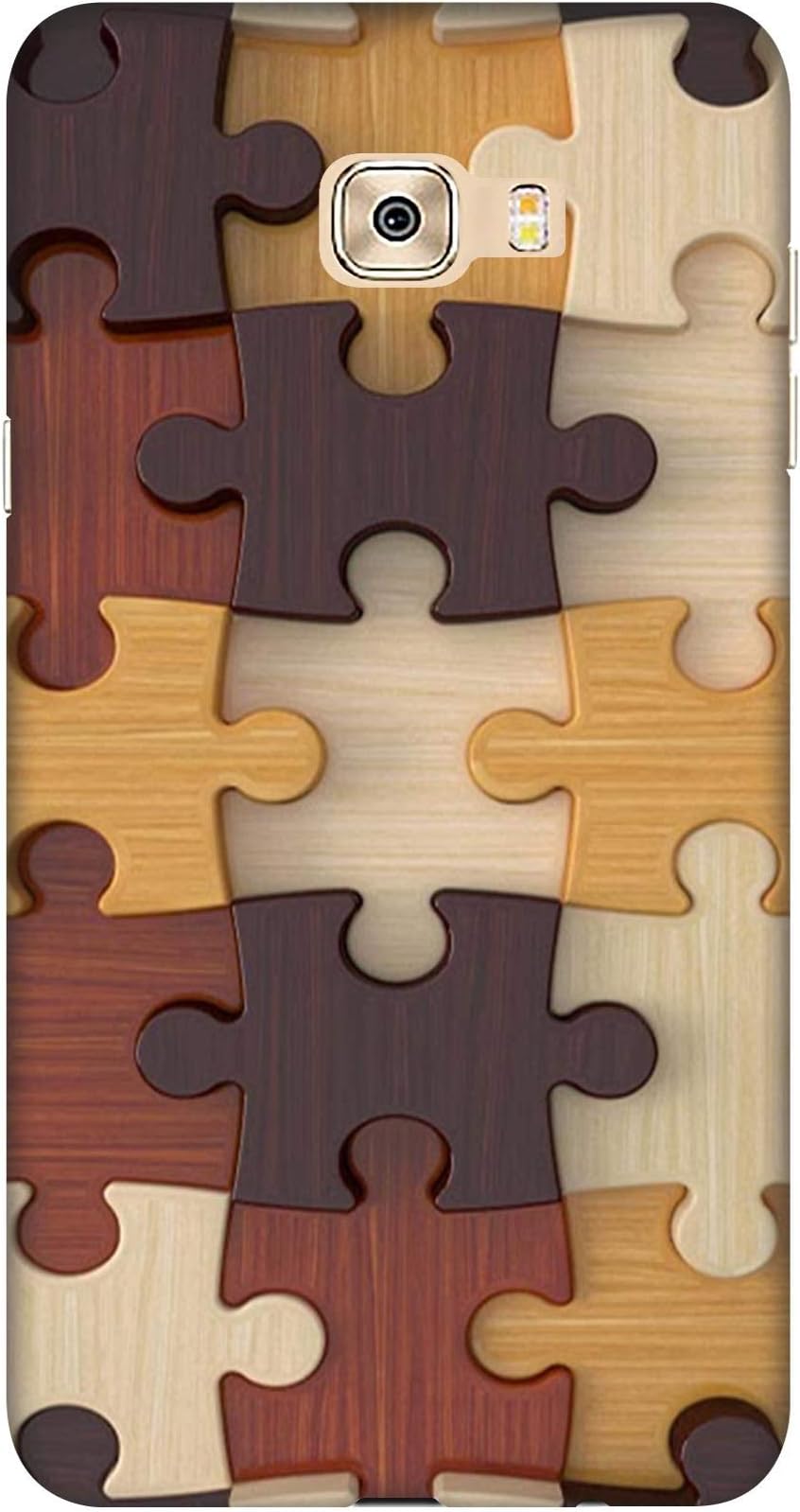 Casotec Puzzle Pattern 3D Printed Designer Hard Back Case Cover for Samsung Galaxy C7 Pro