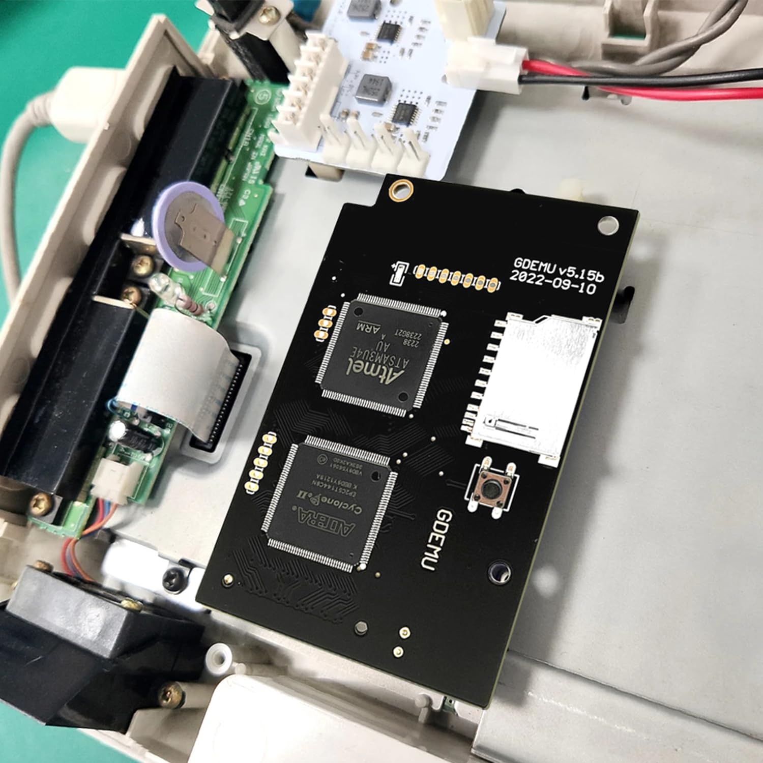 Gdemu V5 15b para Sega Dreamcast VA1 Placa de emulación de Unidad óptica y Kit de Montaje de Tarjeta remota para Consola DC GDEMU 5 15b