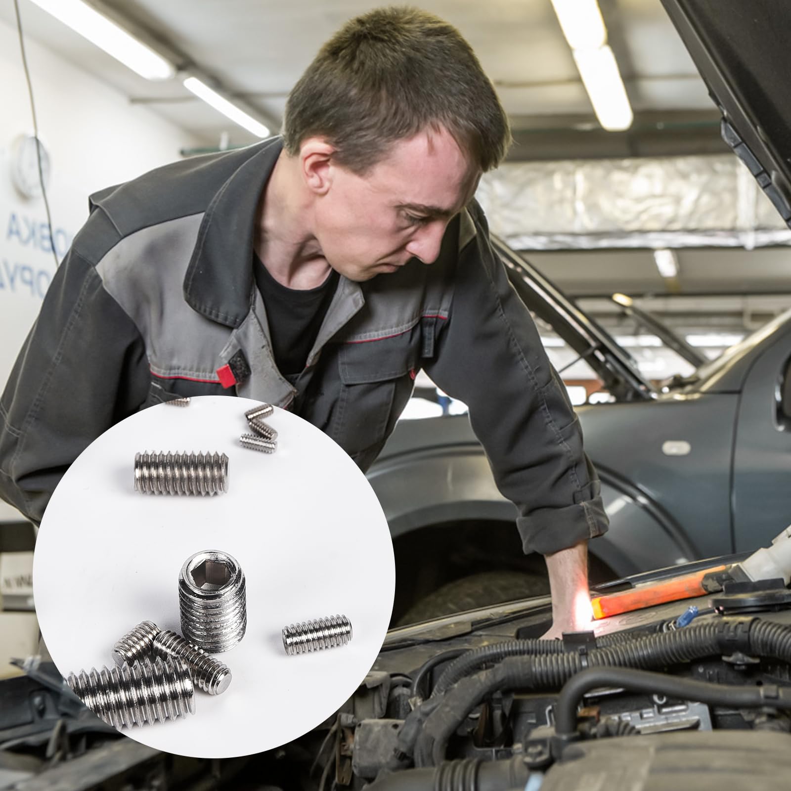 Set Di 666 Viti A Brugola Senza Testa | M2, M3, M4, M5, M6, M8 | Acciaio Al Carbonio 12.9 | Con Chiavi Esagonali Incluse - Foto 3