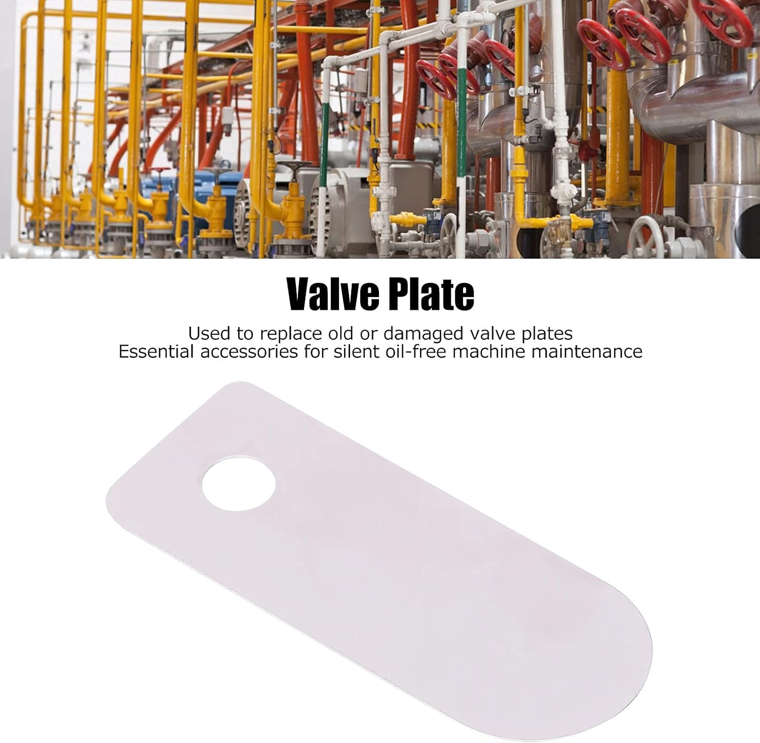 10Pcs Valve Plate Air Compressor Silent Oil Free Machine Aluminum Accessories Replacement Short Valve Plate 13x33mm for Maintenance