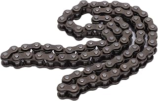 equlup Corrente de scooter, corrente anticorrosão, corrente de aço resistente, peças de reposição para motocicletas para scooter elétrico