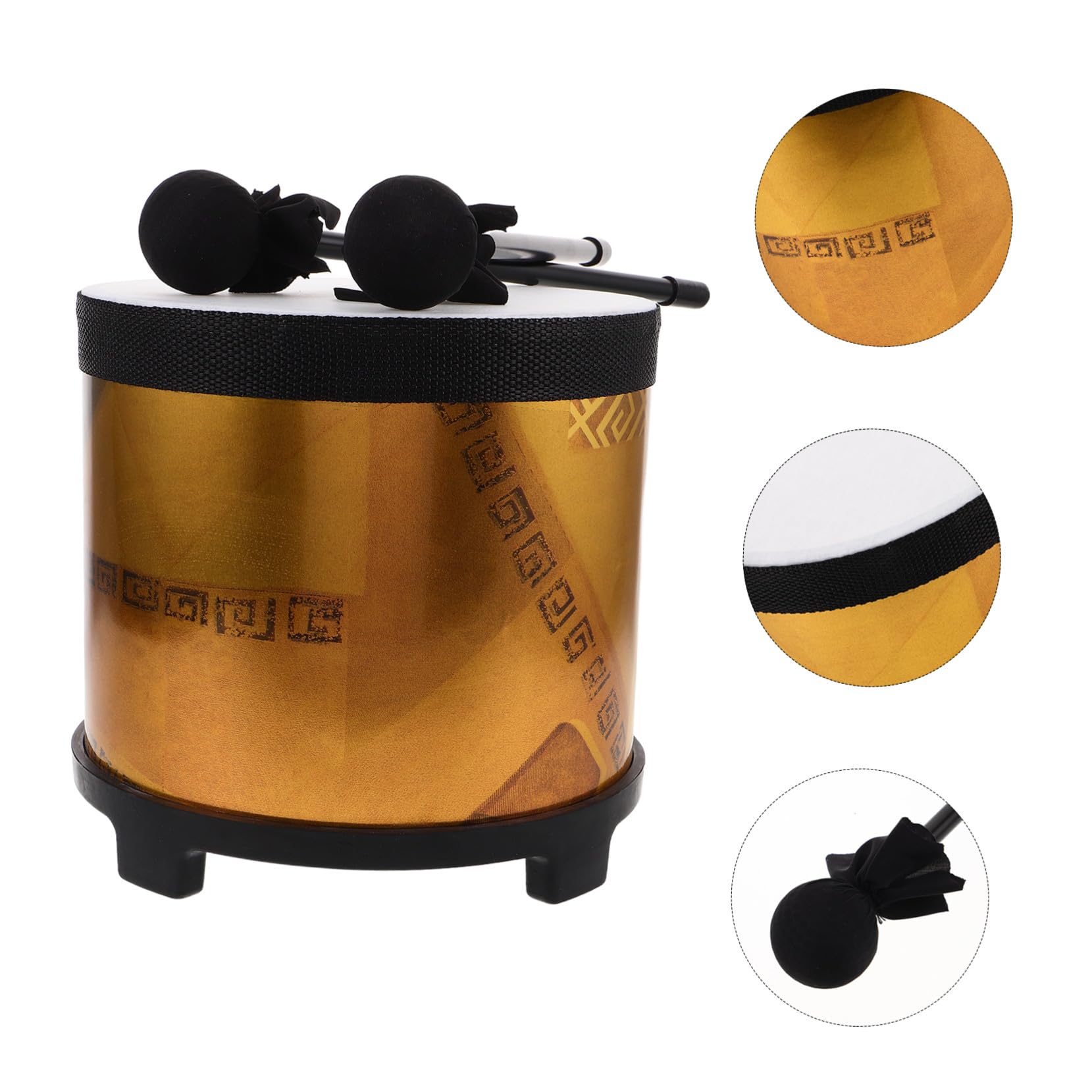 Orff per Floor Tom Drum Educativo con Bacchetta Sicuro e Portatile per Apprendimento Musicale Prescolare