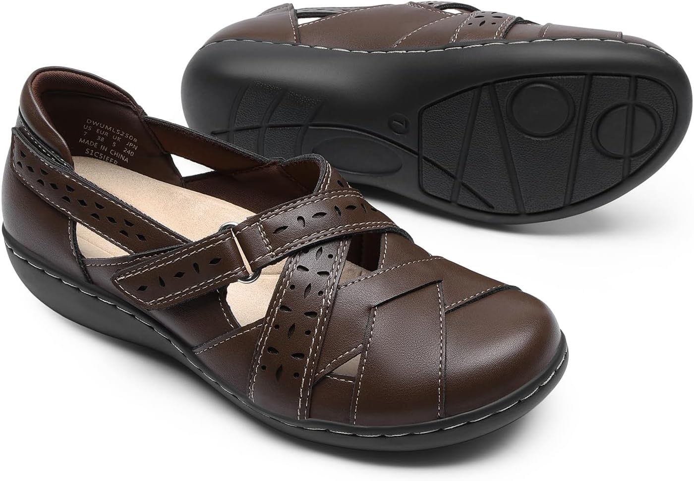 DREAM PAIRS Women's Loafers Slip On Comfortable Casual Walking Flats Work Shoes Closed Toe Sandals - Image 7