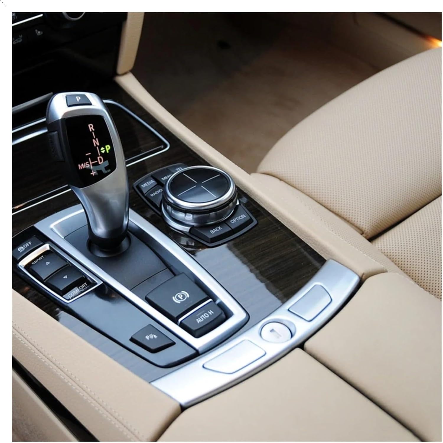 Car Chrome Center Console Glove Box Armrest Lid Lock Switch Catch Cover Fit for 7 Fit for Series for F01 F02 F04 730 735 740 745 750 760