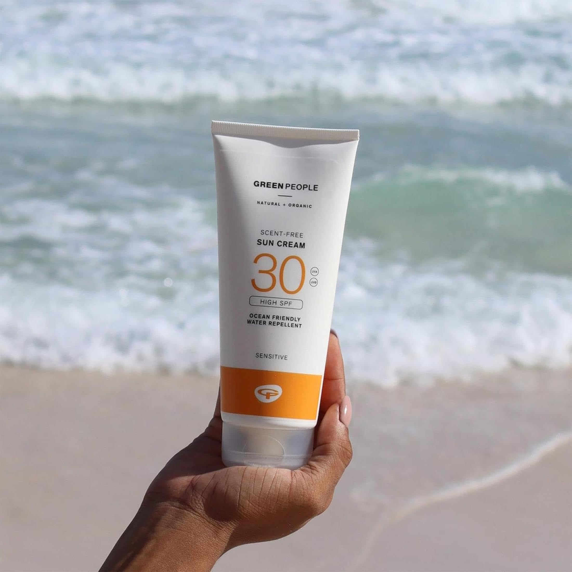 Green People Crema Solare senza Profumo SPF30, 200ml | Protezione Solare Naturale per Viso e Corpo, Adatta per Pelli Sensibili, Non Comedogenica, Sicura per le Barriere Coralline