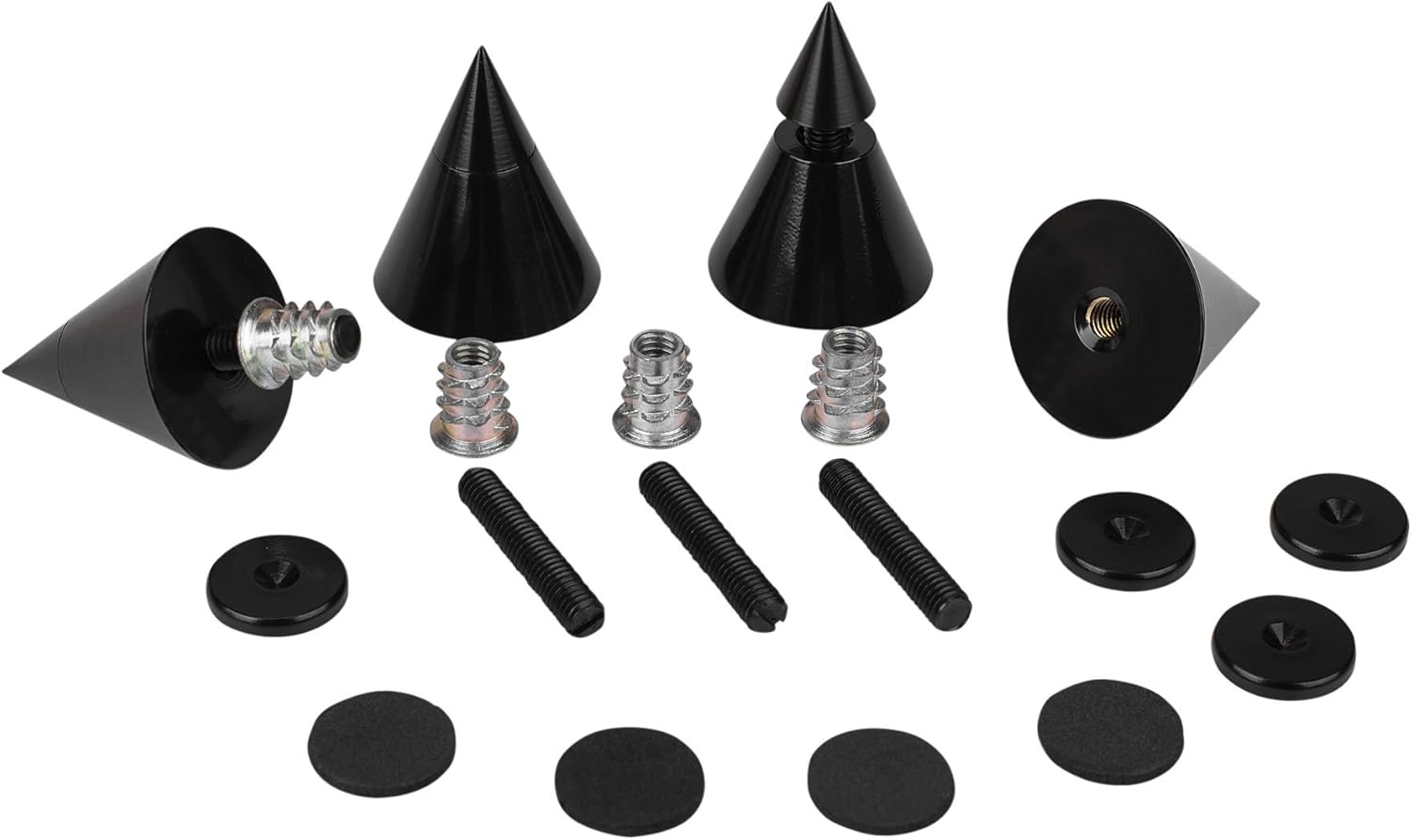 Dayton Audio DSS4BK Black Speaker Spike Set 4 Pcs.