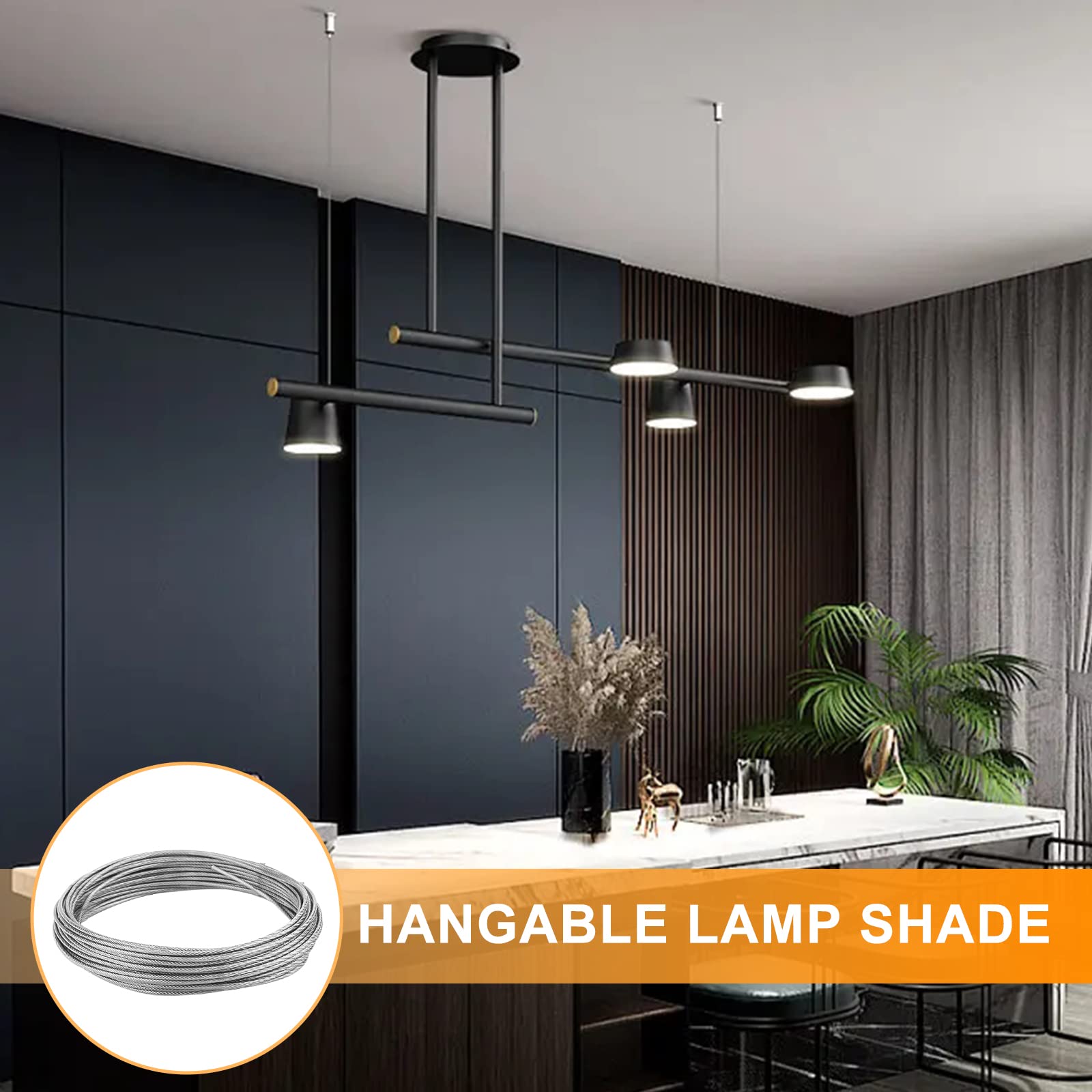 Cavo In Acciaio Inox 316 - Fune Metallica 2mm X 50m Con 25 Morsetti, Per Giardino E Fai Da Te - Foto 8