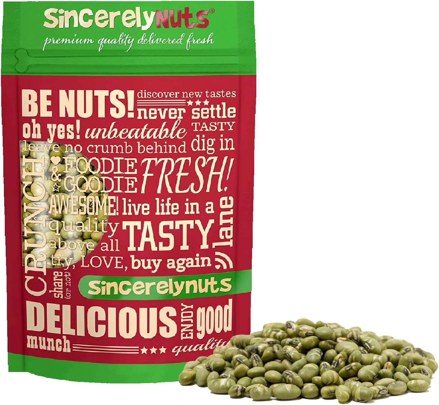 Dried Edamame (Roasted, Salted) - (1 LB) Vegan, Kosher & Gluten-Free Food - Plant-Based Protein - Add to Granola, Salads, Trail Mix, Ice Cream, and Much More