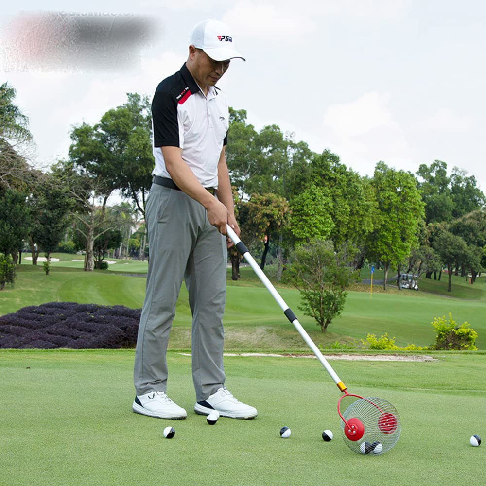 ACHETE Recogedor de pelotas de golf retráctil, rodillo de recolección de pelotas de golf