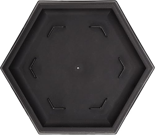Miniatura 5 de HEIHAK Paquete de 5 Macetas para Bonsái, Macetas Hexagonales de Entrenamiento para Bonsái de Plástico con Malla Incorporada con Bandejas, Maceta