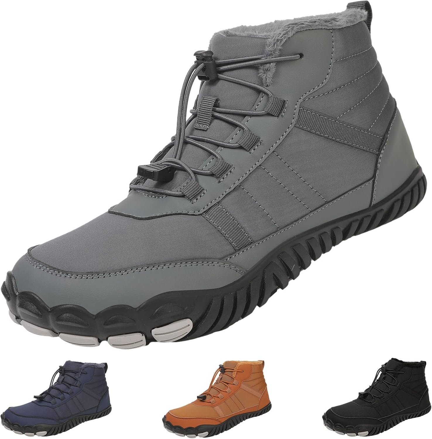 Hike Winter Footwear Barefoot Shoes Women, Winter Barefoot Shoes Wide Toe Box Men, Non-Slip & Waterproof Barefoot Boots Walking