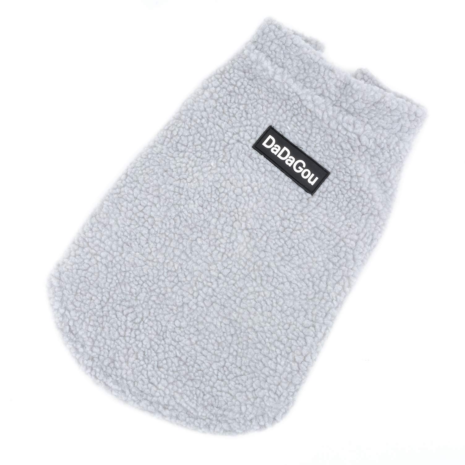 Ranphy Sherpa Fleece Small Dog Clothes for Boys Girls Winter Puppy Cat Coat Soft Vest Outfits Warm Sweater Chihuahua Yorkshire Terrier Parka Costume Apparel Cute Halloween Christmas Clothing Gray S - Image 3