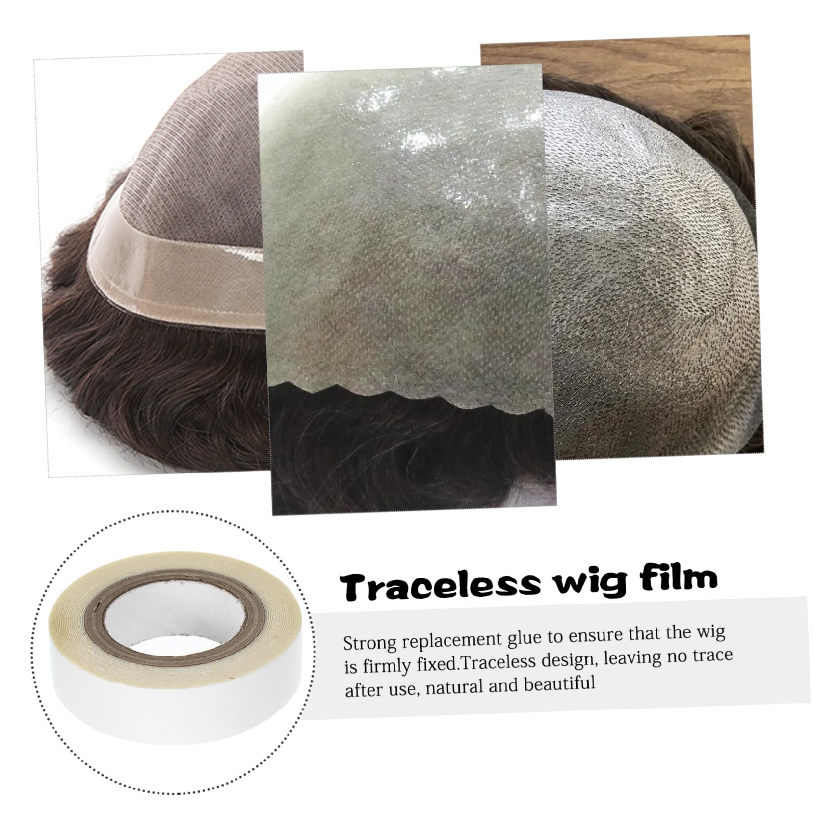 NOLITOY Hair Extensions Tape Roll Professional Wig Installation Kit Comfortable and Safe Cotton Paper Adhesive Tape