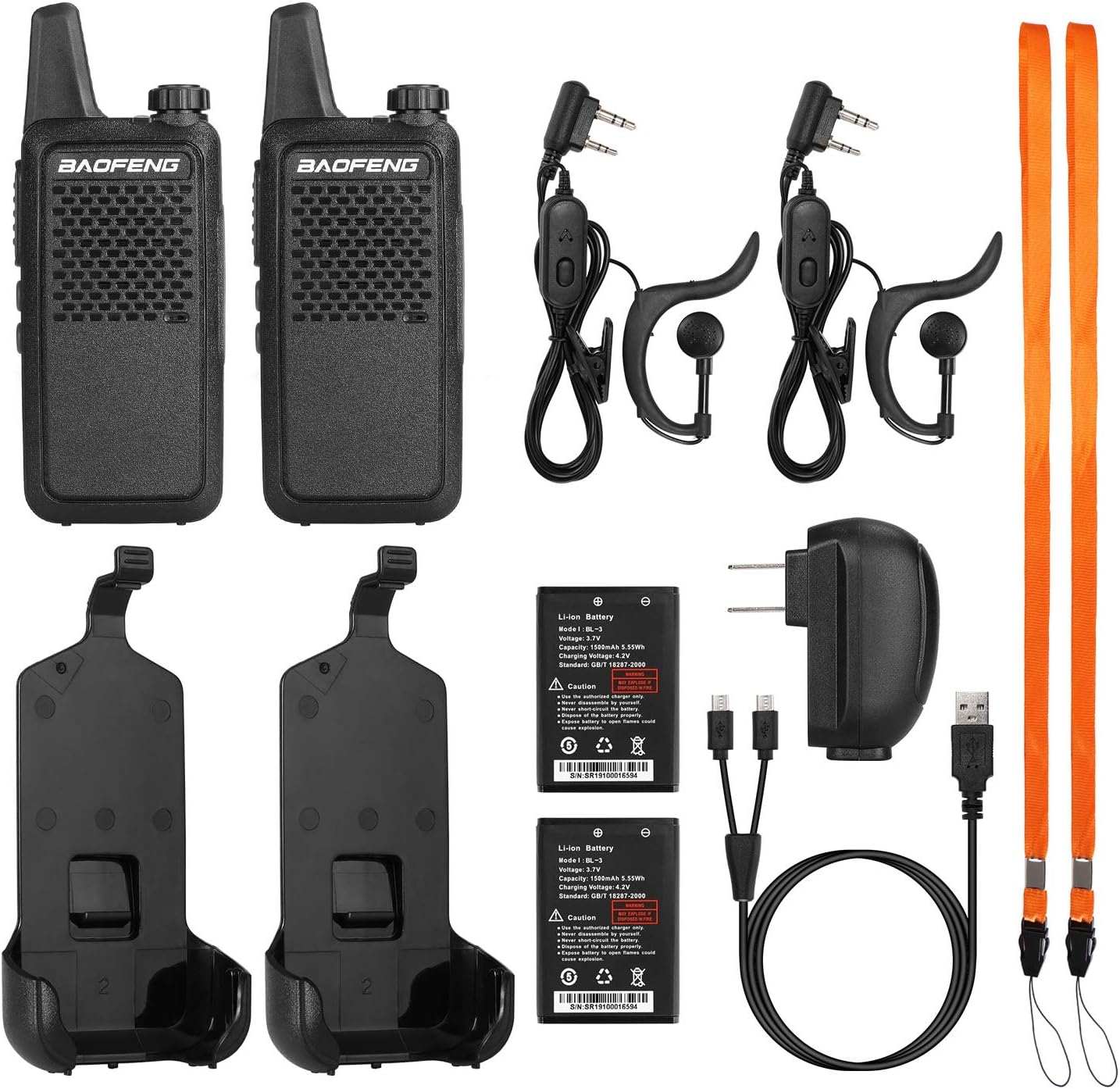 Featured Product BAOFENG GT-22 FRS Two Way Radio License Free, 1500mAh Battery, Handsfree Rechargeable Portable Walkie Talkie, 16 CH VOX, Micro USB Charging with Earpiece, 4PCS Black Friday - 50% OFF BAOFENG GT-22 FRS Two Way Radio License Free, 1500mAh Battery, Handsfree Rechargeable Portable Walkie Talkie, 16 CH VOX, Micro USB Charging with Earpiece, 4PCS