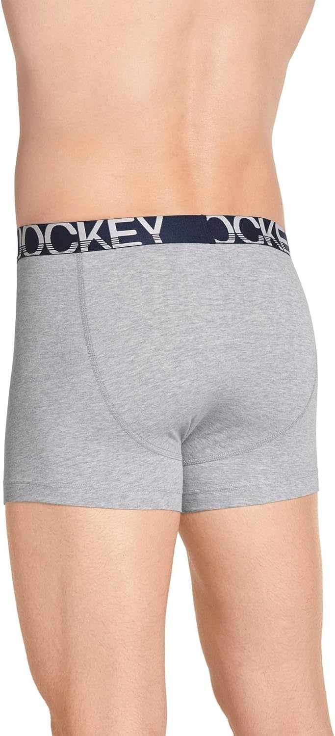 Jockey Men's Underwear ActiveStretch 4" Boxer Brief - 3 Pack, True Navy/Grey Heather/True Navy, l - Image 3