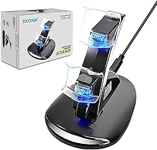 PS4 Controller Charger, PS4 Pro/Playstation 4 / PS4 / PS4 Slim Controller Charger Charging Docking Station Stand.Dual USB Fast Charging Station & LED Indicator for PS4 Controller-Black