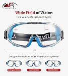 Tarantula ANSI Z87.1+ Safety Goggles Over Glasses, Anti-Fog & Anti-Scratch UV380 Lenses, Adjustable Strap, High-Impact Eye Protection for Lab, Woodworking & DIY