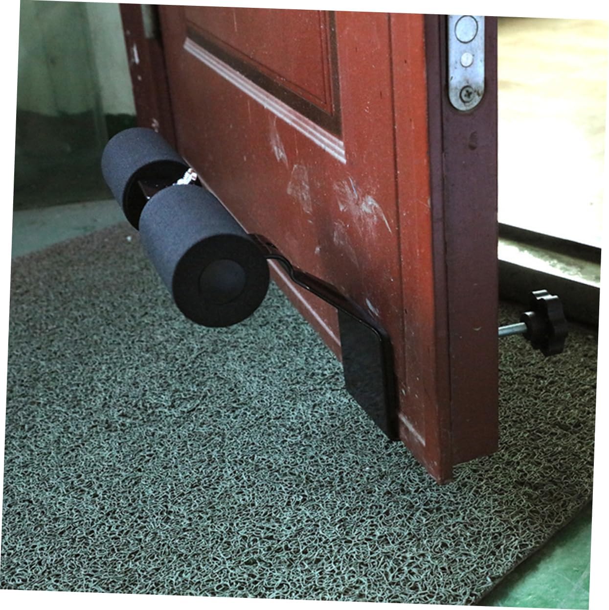 Portable Sit- for Home Fitness Abdominal Exerciser Durable Construction for Muscle Toning and Fat Loss Suitable for All Fitness Levels Black