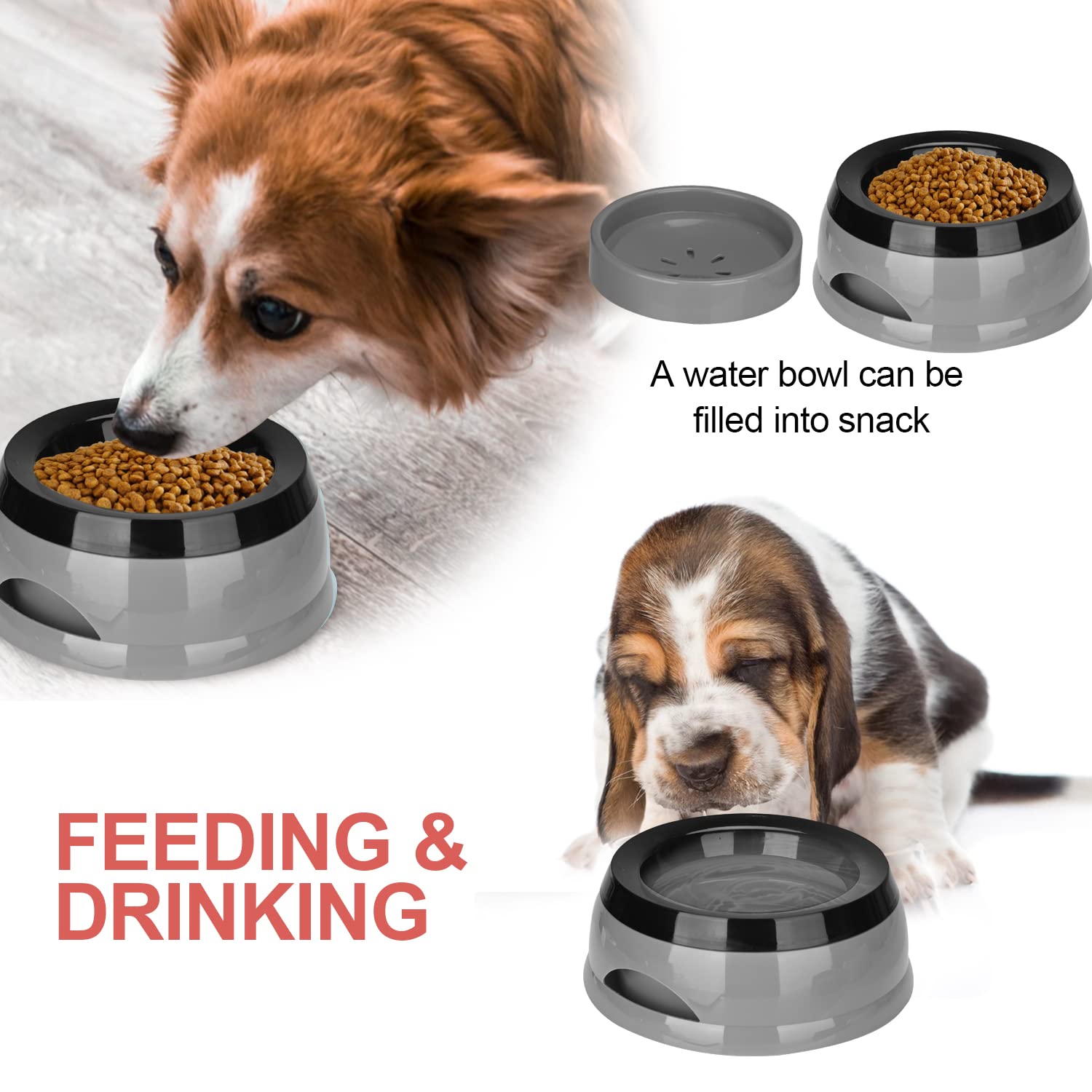 Pet Floating Water Bowl, Anti-Overflow Slow Drinking Dog Bowl, Portable Travel Dog Water Bowl - Image 4