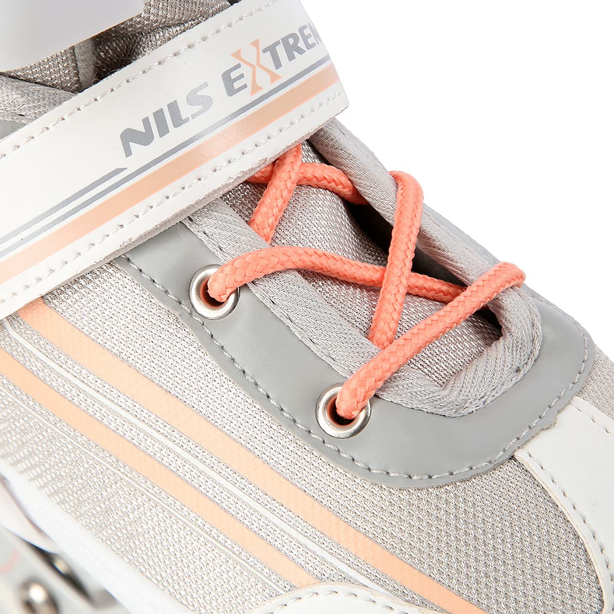 2in1 Inlineskates/Schlittschuhe Nils Extreme Lucky Weiß/Rosa ABEC7 Gr. 39-43 verstellbar