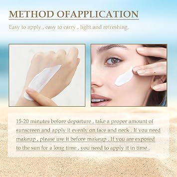 2PCS Relief Sun Organic sunscreen SPF50, 50ml Skin Care Solution