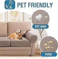 Vista 106 de H.VERSAILTEX Multi-Pieces Sofa Covers Stretch Couch Covers Form Fitted Seats and Back Cushions Covers