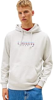 Tommy Jeans Men's Tjm Reg Entry Dna Play Hood Dm0dm22642 Pullover Hoodie (pack of 1)