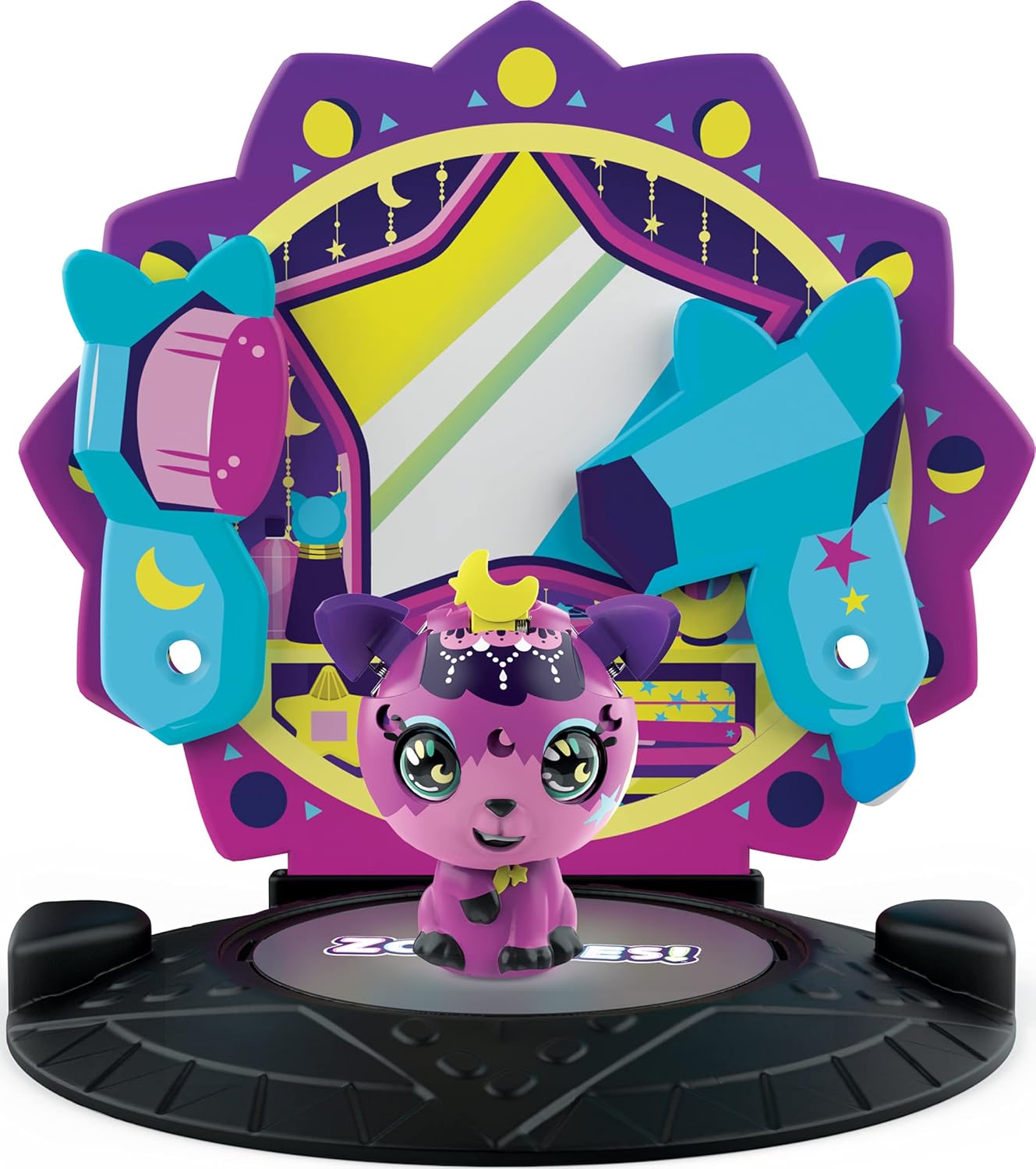Zoobles, Kosmic Kitty Transforming Collectible Figure and Happitat Accessory, Kids Toys for Girls Aged 5 and above - Image 5