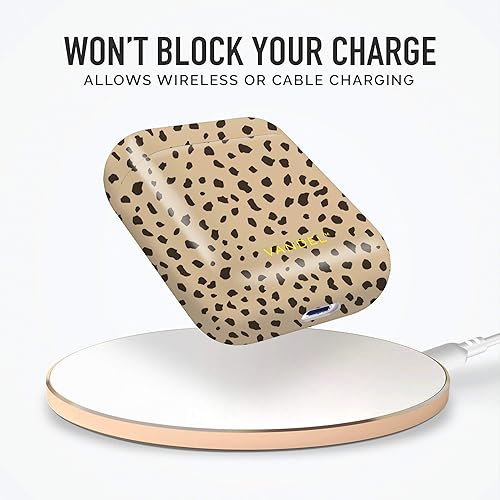 Vista 7 de Vandel Funda rígida para AirPods de 2ª generación y 1ª generación con llavero y diseño estético de Apple para mujer