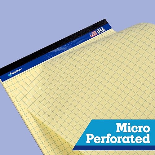 Miniatura 4 de WritePads KAISA - Bloc de notas legal a rayas cuádruples, bloc de notas con rayas gráficas de 8.5 x 11 pulgadas, bloc de notas de papel cuádruple (4