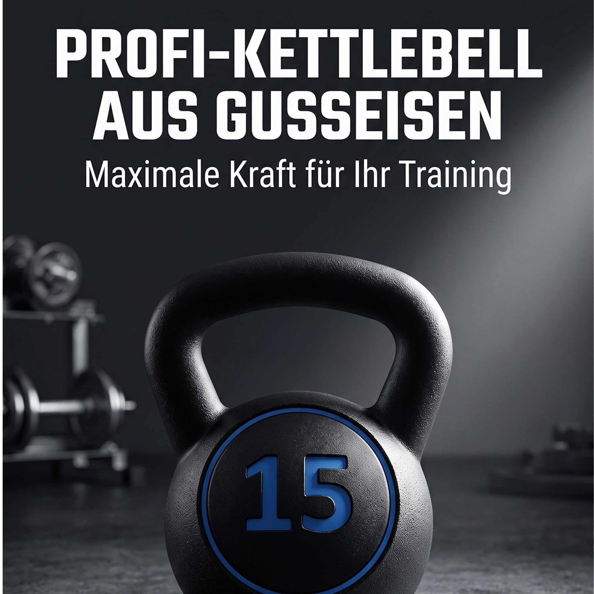 Kettlebell-Set 3-teilig 5 lb/10 lb/15 lb (2.27 kg/4.54 kg/6.8 kg), Neopren Kugelhantel mit flachem Boden & Aufbewahrungsständer, rutschfest & bodenschonend für Home Gym & Krafttraining, Schwarz