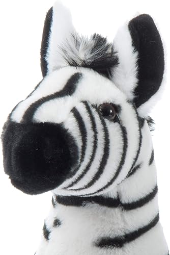 Miniatura 4 de The Petting Zoo Animal de peluche de cebra, regalos para niños, animales zoológicos salvajes Onez, juguete de peluche de cebra de 12.0in