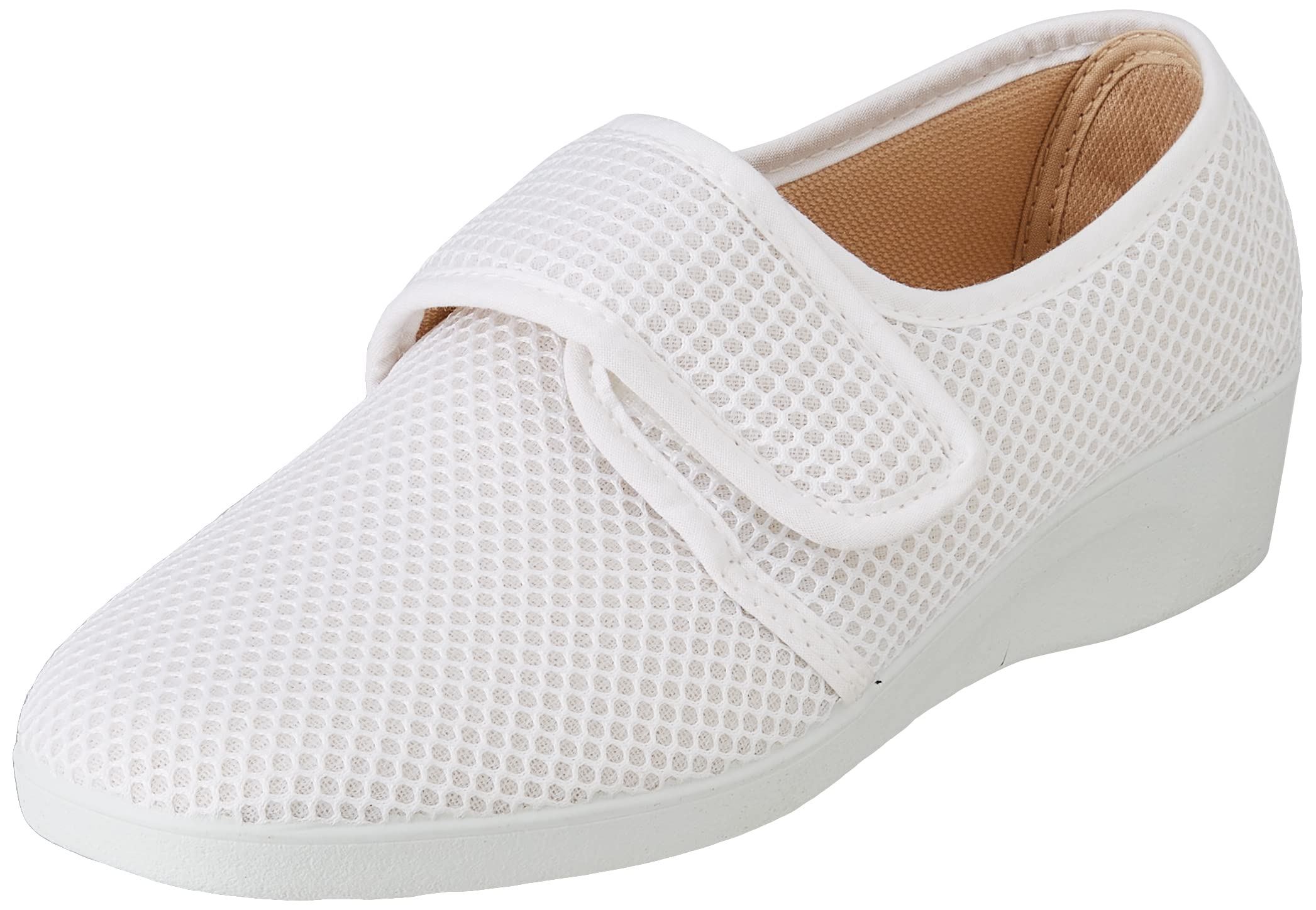 CoboFamily Zapatillas Casa Mujer Verano Comodas Ligeras Transpirables Rejilla Sandalias Interior Exterior Cuña Punta Cerrada Suela Caucho Antideslizante Flexible Ajustables Velcro Tallas 35 - 41