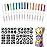 Anmmy Temporary Tattoo Metallic Markers for Skin,16-Count Body Markers+77 Large Tattoo Stencils of Assorted Colors for kids and Adults,Flexible Brush Tip, Bright colors, Skin-Safe*,Cosmetic-Grade.
