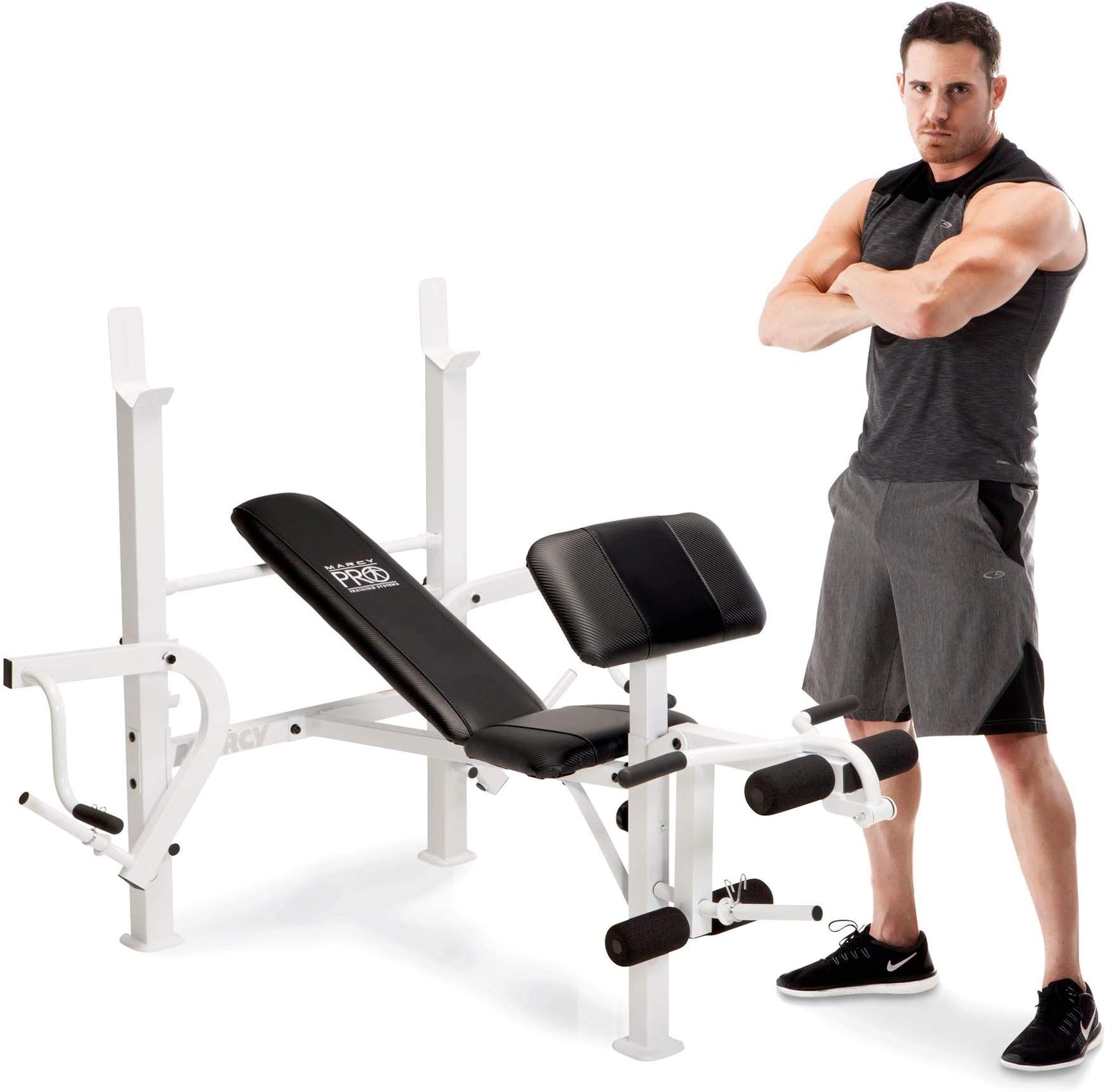 Diamond Elite Classic Multipurpose Workout Lifting Weight Bench for Home and Gym Strength Training