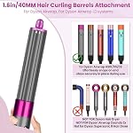 40MM Long Hair Barrels Attachment Compatible with Dyson Airwrap HS01 HS05 HS08 Accessories, Automatic Curling Iron Curlers for Lazy Loose Inward Curls Voluminous Outward Waves
