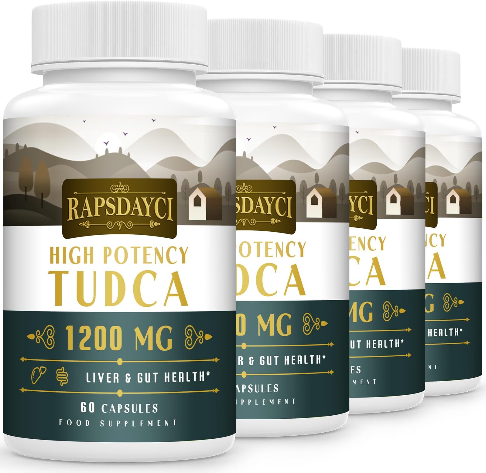 Ultra Strength TUDCA 1200mg, 240 Capsules – Tauroursodeoxycholic Acid for Liver & Bile Flow Support