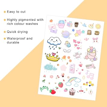 100 Sheets A4 Sticker Paper Labels, Glossy Sticker Paper Inkjet Vinyl Sticke Suitable for Laser Inkjet Printing of Product Labels, Paintings, Stickers, Photographs and All Kinds of Crafts.