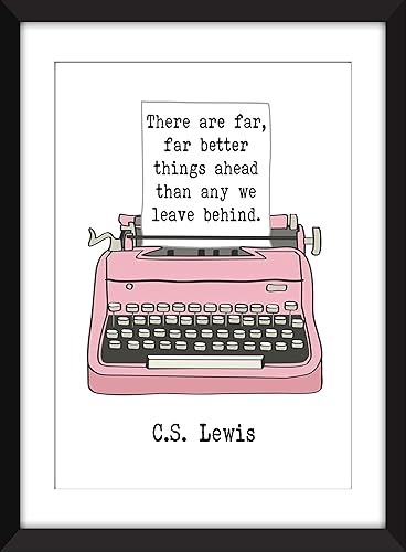Miniatura 6 de C.S. Lewis - There Are Far, Far Better Things Ahead Quote - Unframed Print