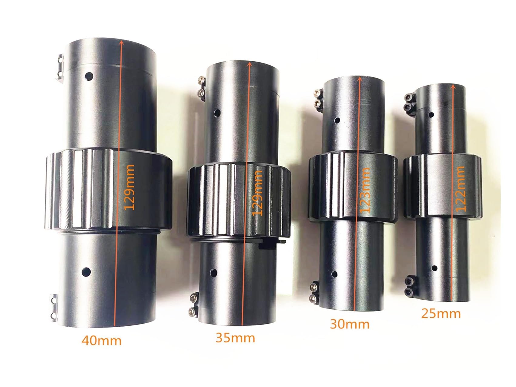 Brazos de dron con partes de aleación de aluminio plegables Tubos de fibra de carbono de 25/30/35/40mm Accesorios para aeronaves Conector de tubo de carbono para brazo plegable(1pc 30mm)