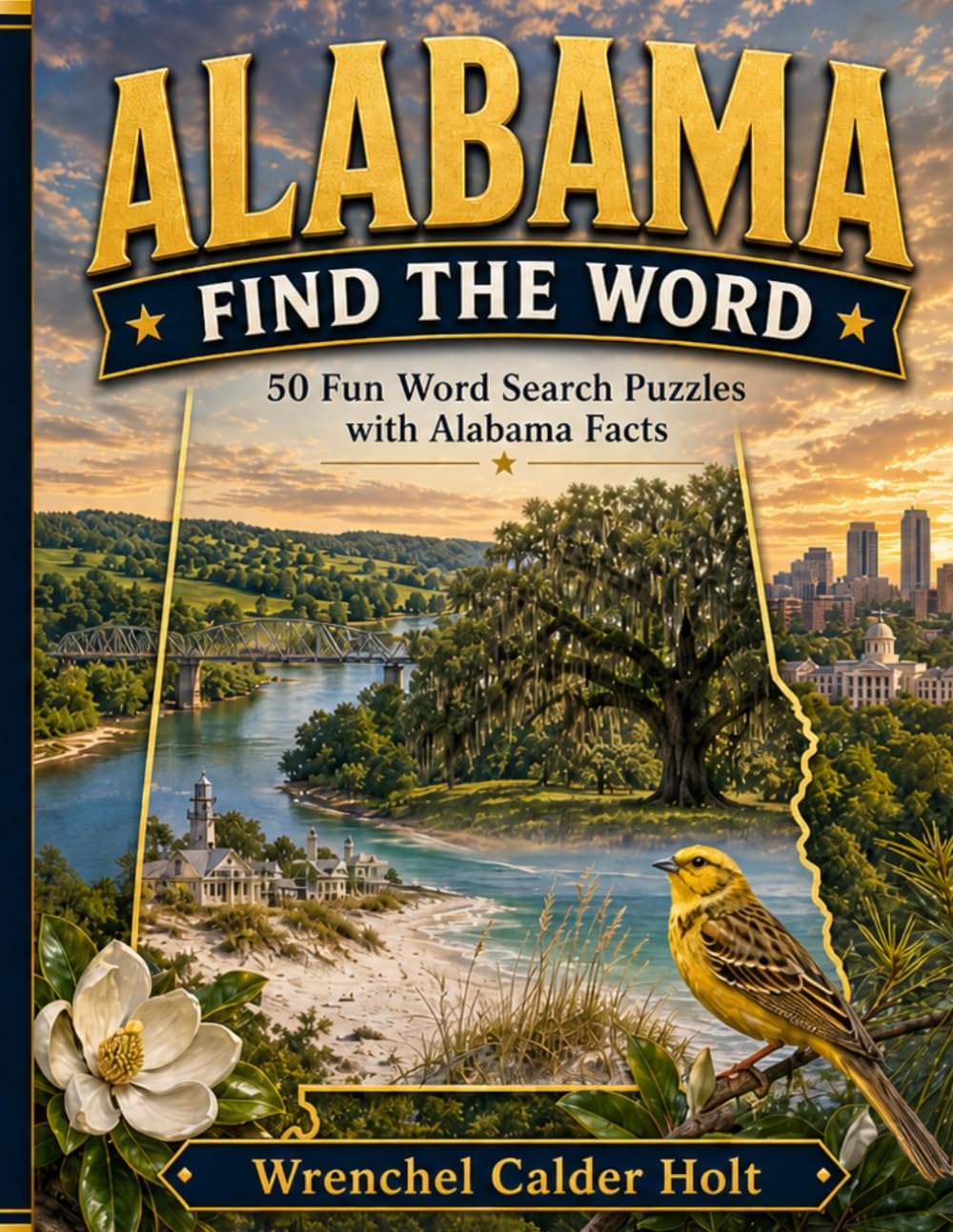 ALABAMA FIND THE WORD: 50 Fun Word Search Puzzles with Alabama Facts (United States Word Search Puzzles)