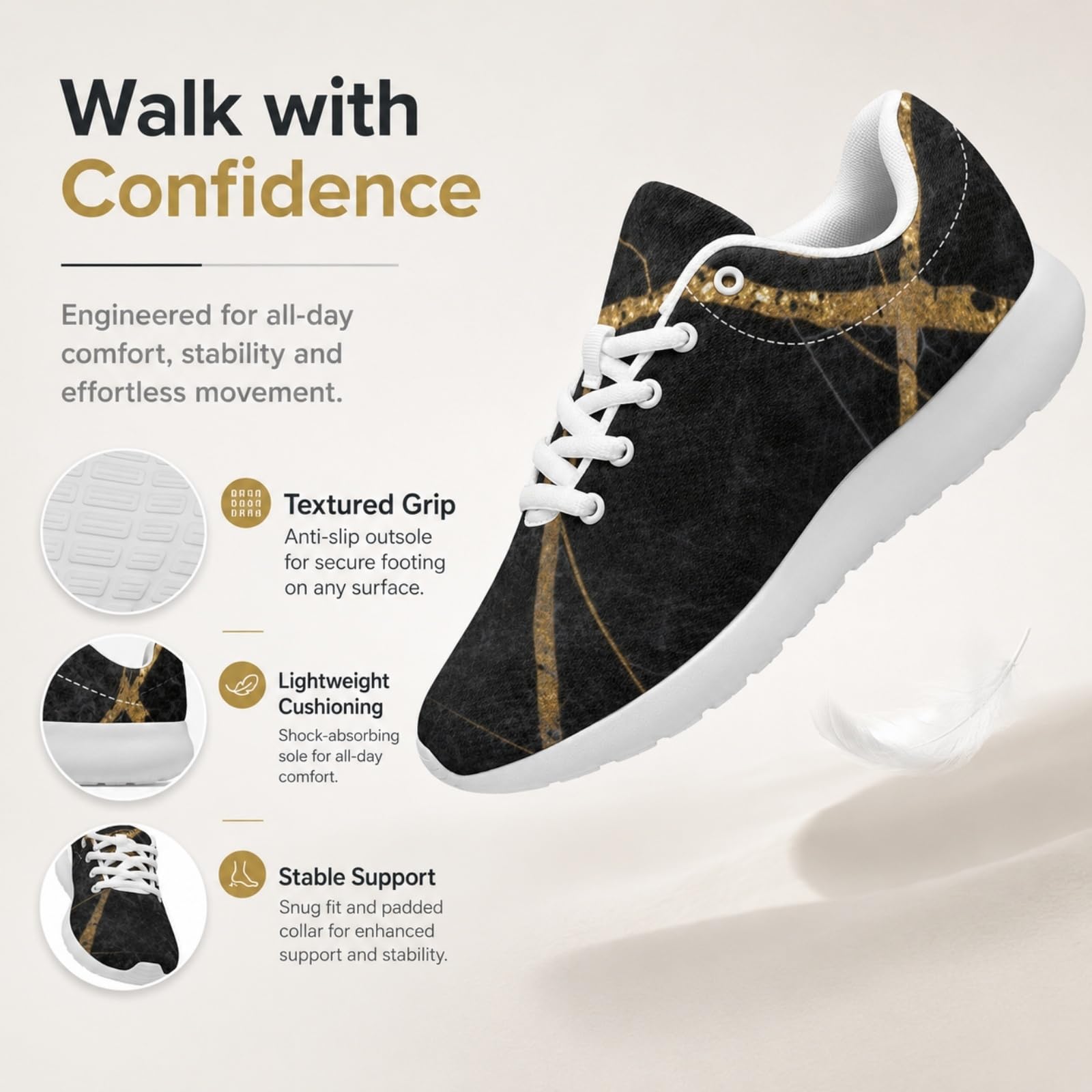 ENEN Zapatillas Deportivas Hombre Mujer Ligeras 36-46 EU | Malla Tenis Transpirable Calzado de Running Antideslizante para Gimnasio y Caminar Zapatos de Deportes Cómodos