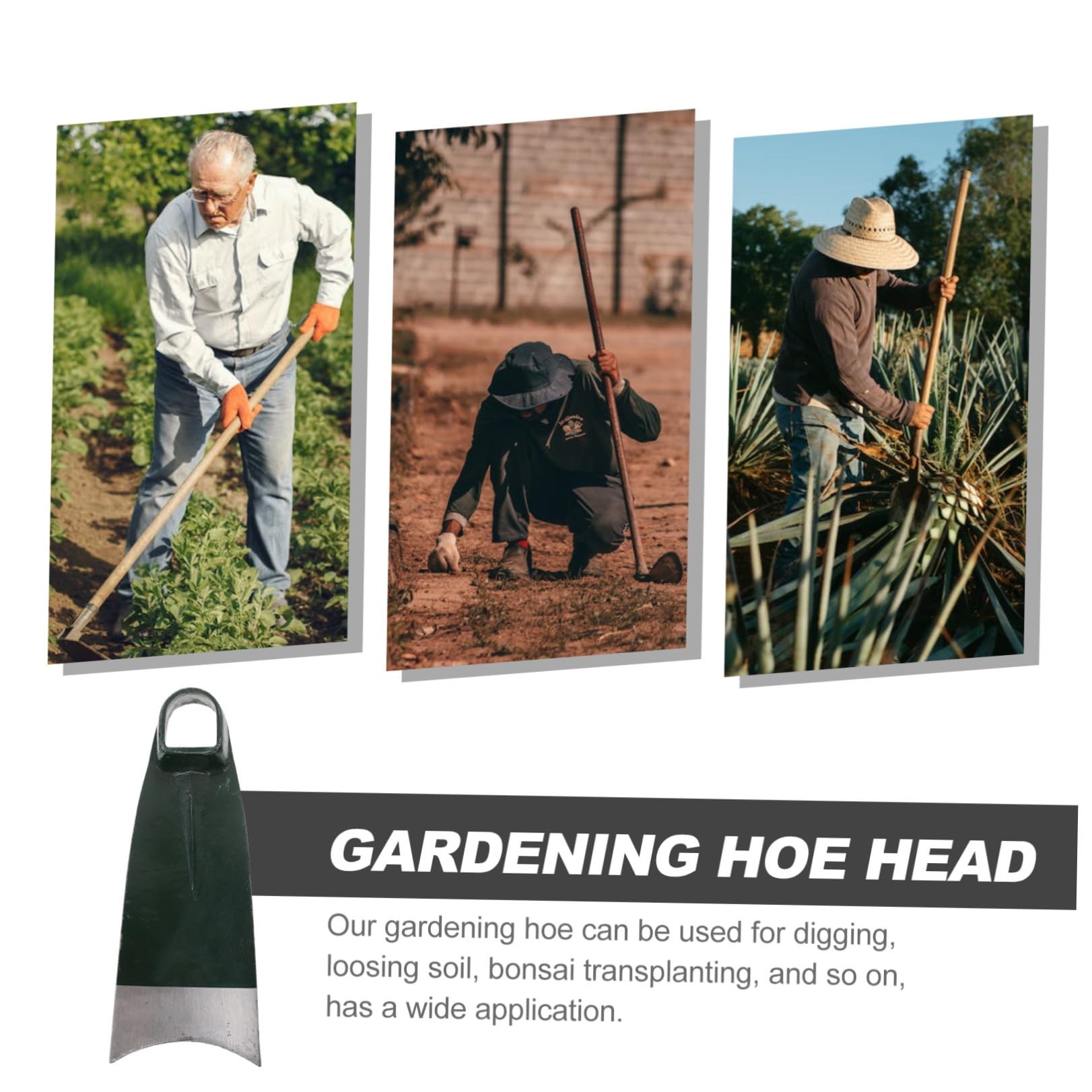 Attrezzo da Giardino in Acciaio Inox, Testa Sostituibile Verde | Scavo e Trapianto Bonsai, Design Robusto, Strumento da Giardinaggio per Orto e Lavori All'aperto