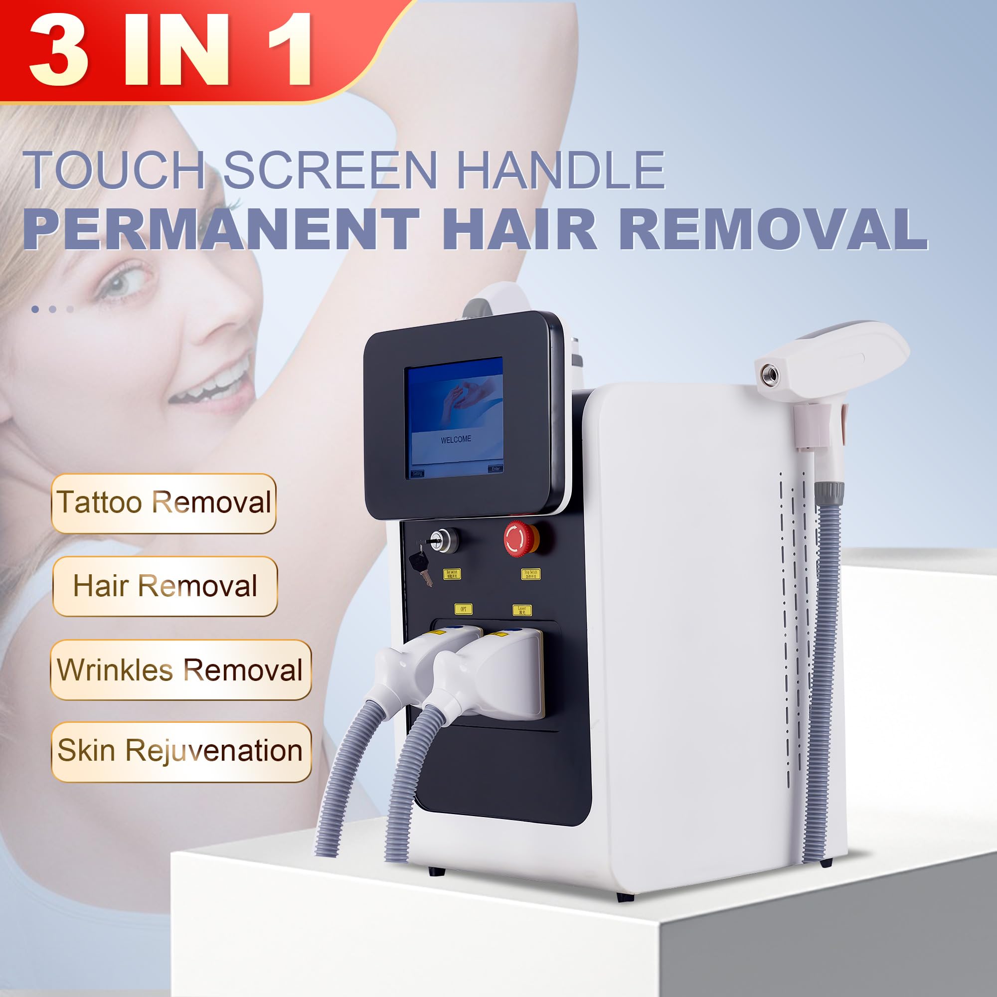 Macchina Estetica Multifunzione 3 in 1 per Bellezza Professionale