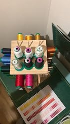 Portafilo Da Parete 60 Bobine In Plastica Bianca – Organizer Per Cucito E Ricamo