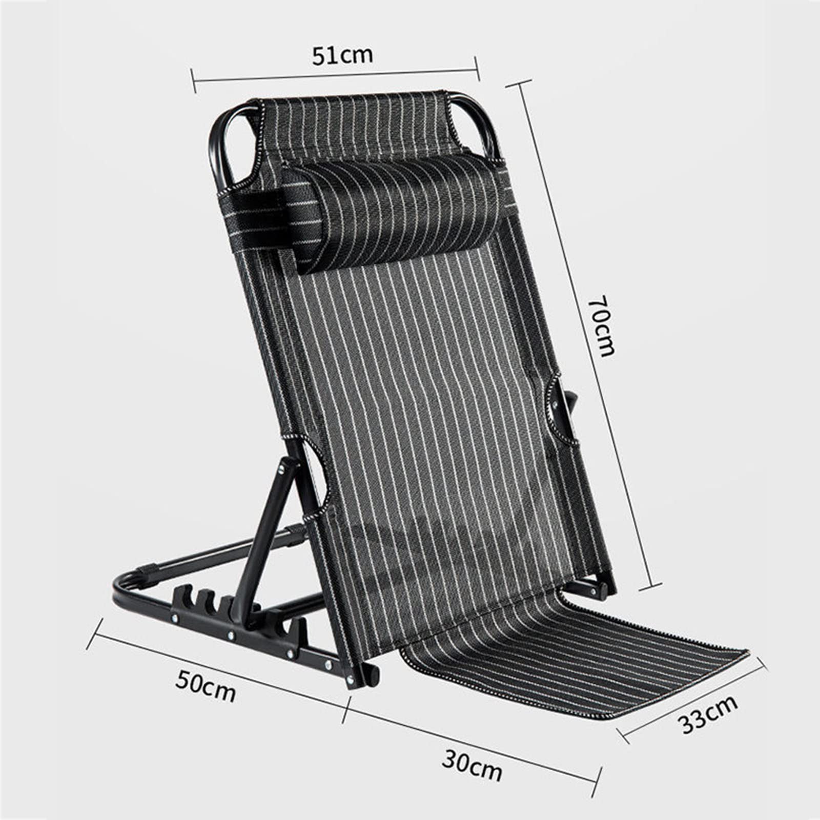 Respaldo de la Cama para discapacitados Recuperación de fracturas Respaldo Ajustable Plegable para Ancianos, Ayuda para Incorporarse de la Cama, Ideal para Leer, Comer y Ver TV,A