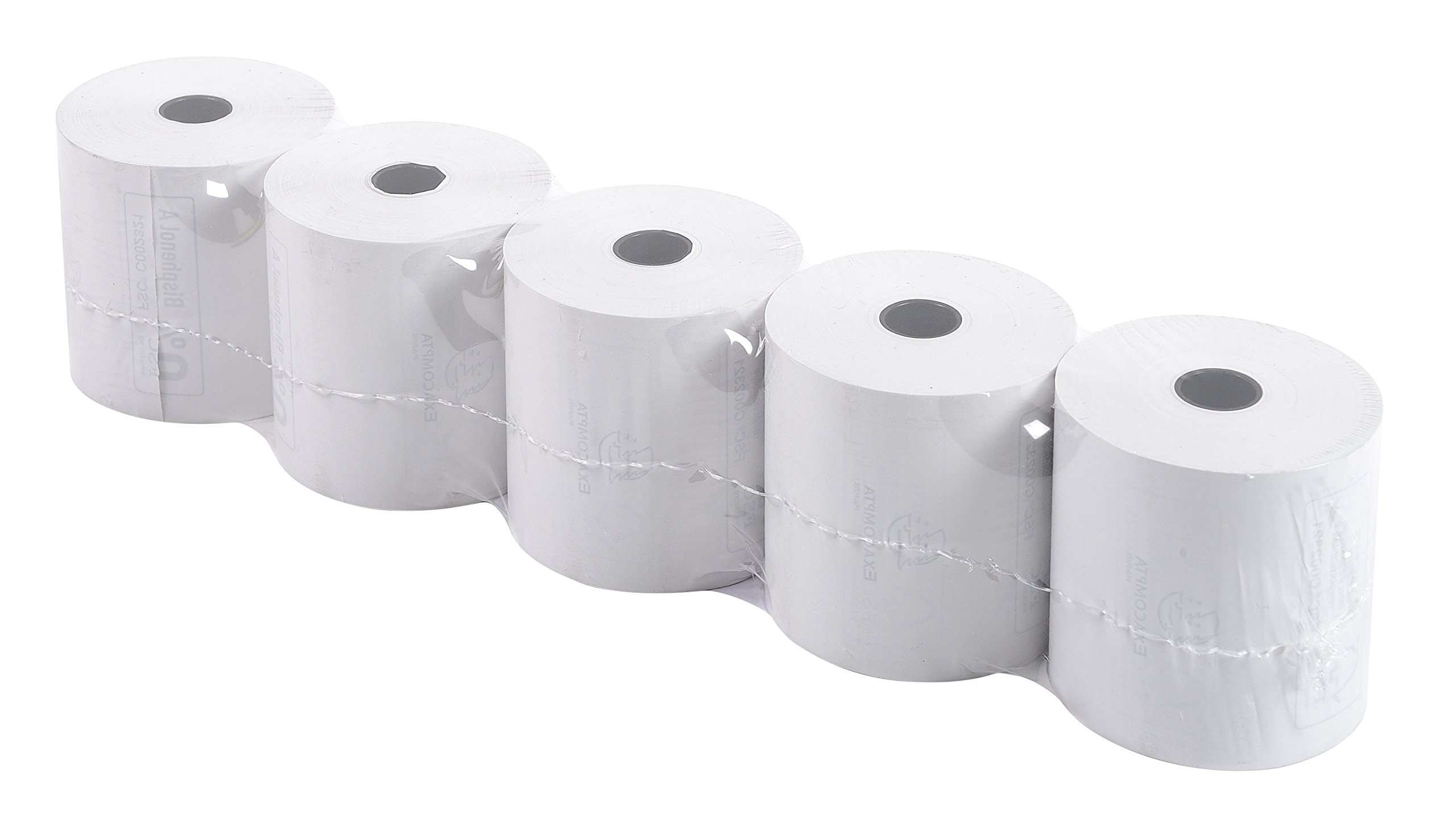 Exacompta - Réf. 40347E - Paquet de 10 bobines pour tickets de caisse et carte bancaire 57x60 mm - 1 pli thermique 55g/m² sans BPA - Diamètre 60 mm - Métrage (+ ou - 2m) : 44 m (Lot de 2)
