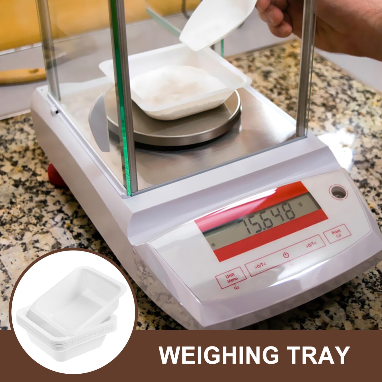 Weigh Boats ROMISBABA 20Pcs Plastic Disposable Lab Weigh Dishes Anti weigh-boats-romisbaba-20pcs-plastic-disposable-lab-weigh-dishes-anti