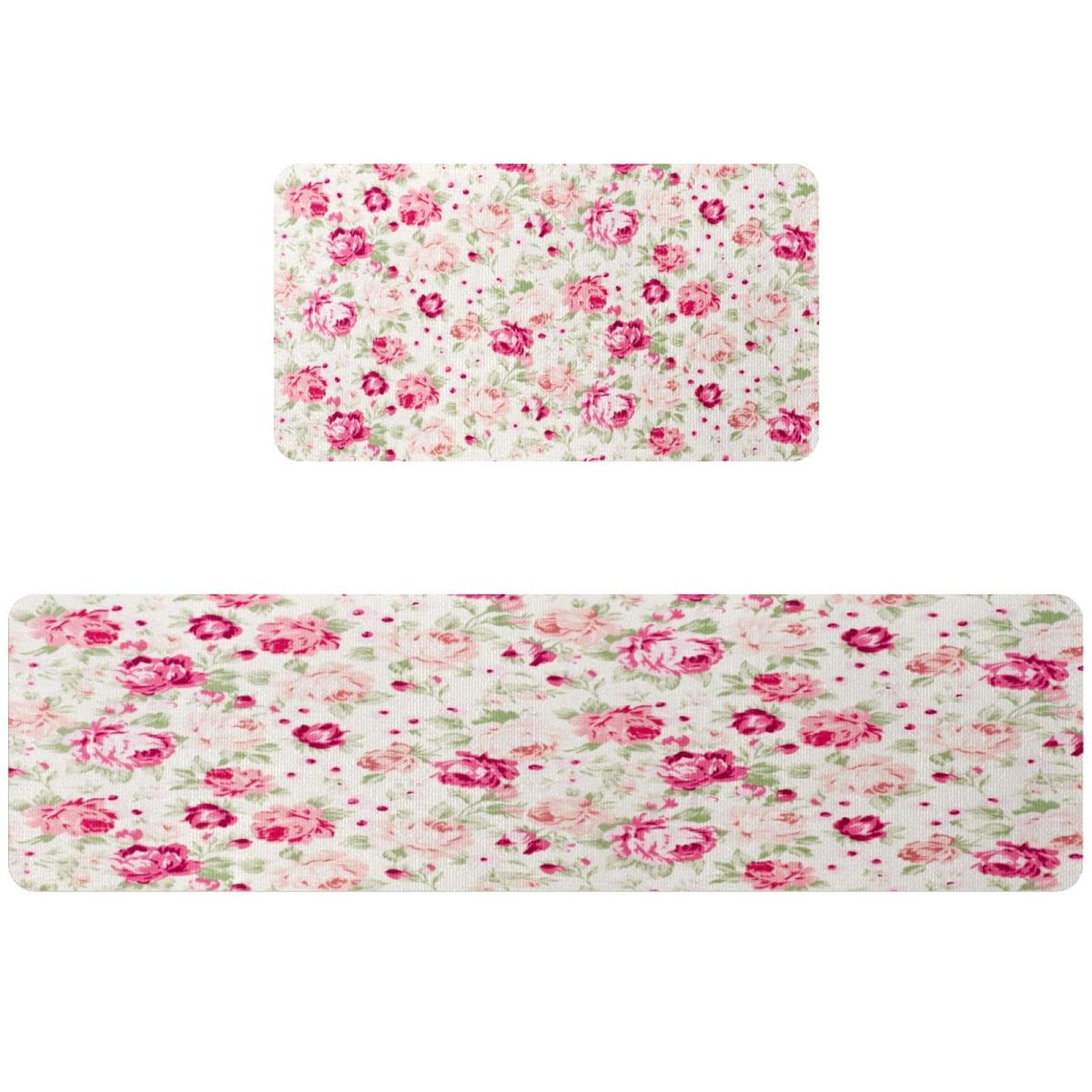 Tapis de cuisine lavables et absorbants avec envers antidérapant lot de 2