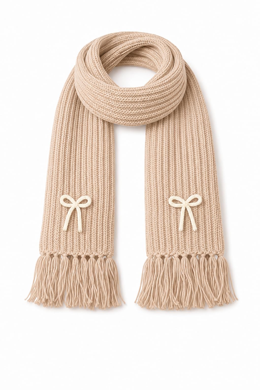 kb star Cute Bow Women Casual Luxurious Premium Checkered Acrylic Woolen Muffler/Scarf/Stole for Winter-picture-25